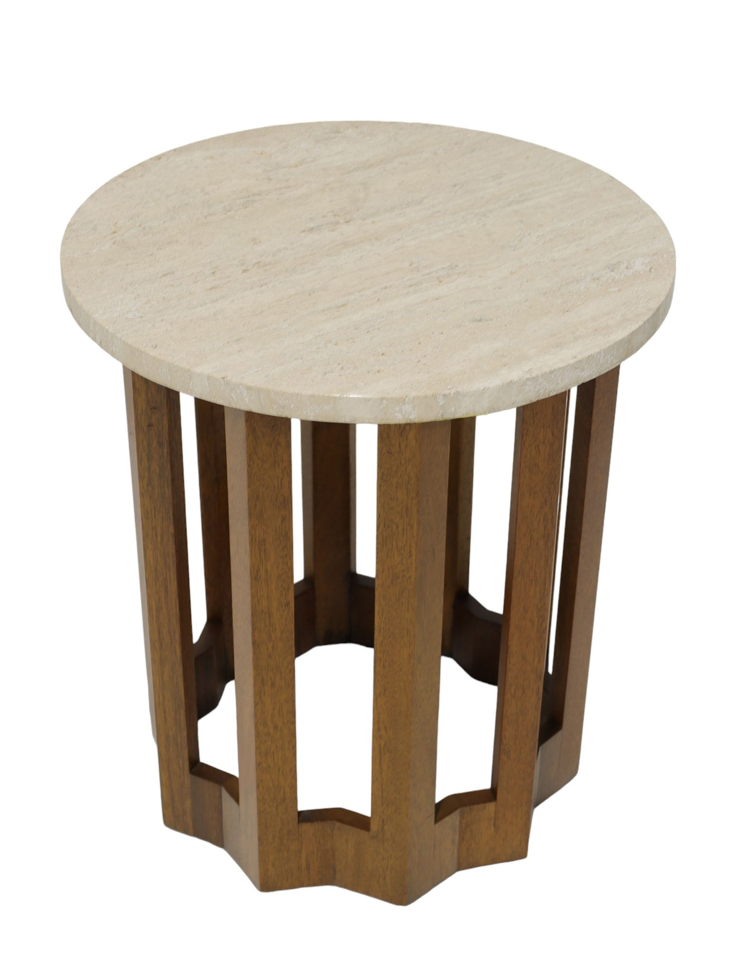 Harvey Probber Travertine Side Table circa20c mid century modern