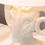 Thumbnail: Chapman White Ceramic Ram Head Lamps Circa20c modern close on