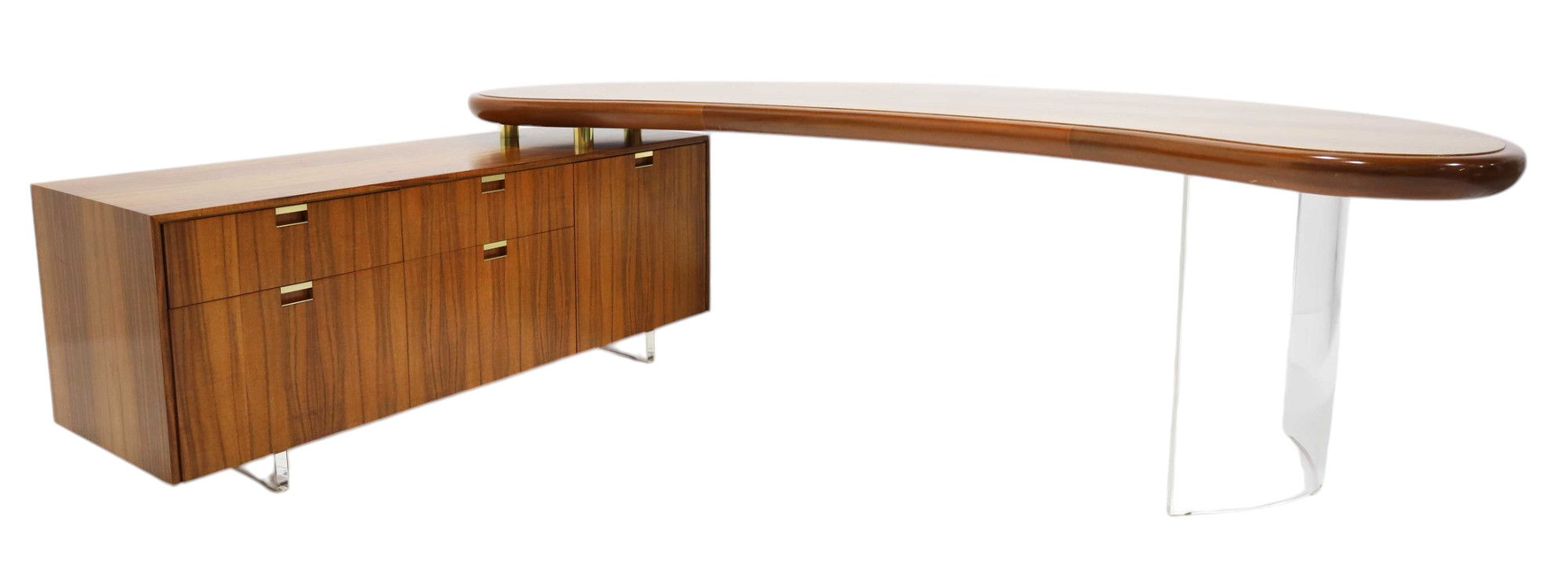 Vladimir Kagan Desk and credenza circa20c midcentury modern