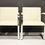 Thumbnail: Mies van der Rohe Stainless Steel Brno Chairs by Knoll in Off-White Leather