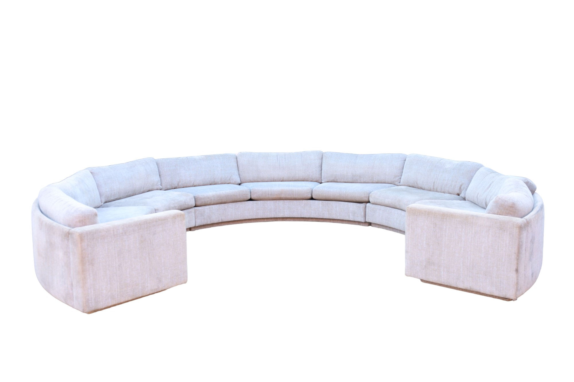 Milo Baughman for Thayer Coggin Circular Sofa circa20c lead