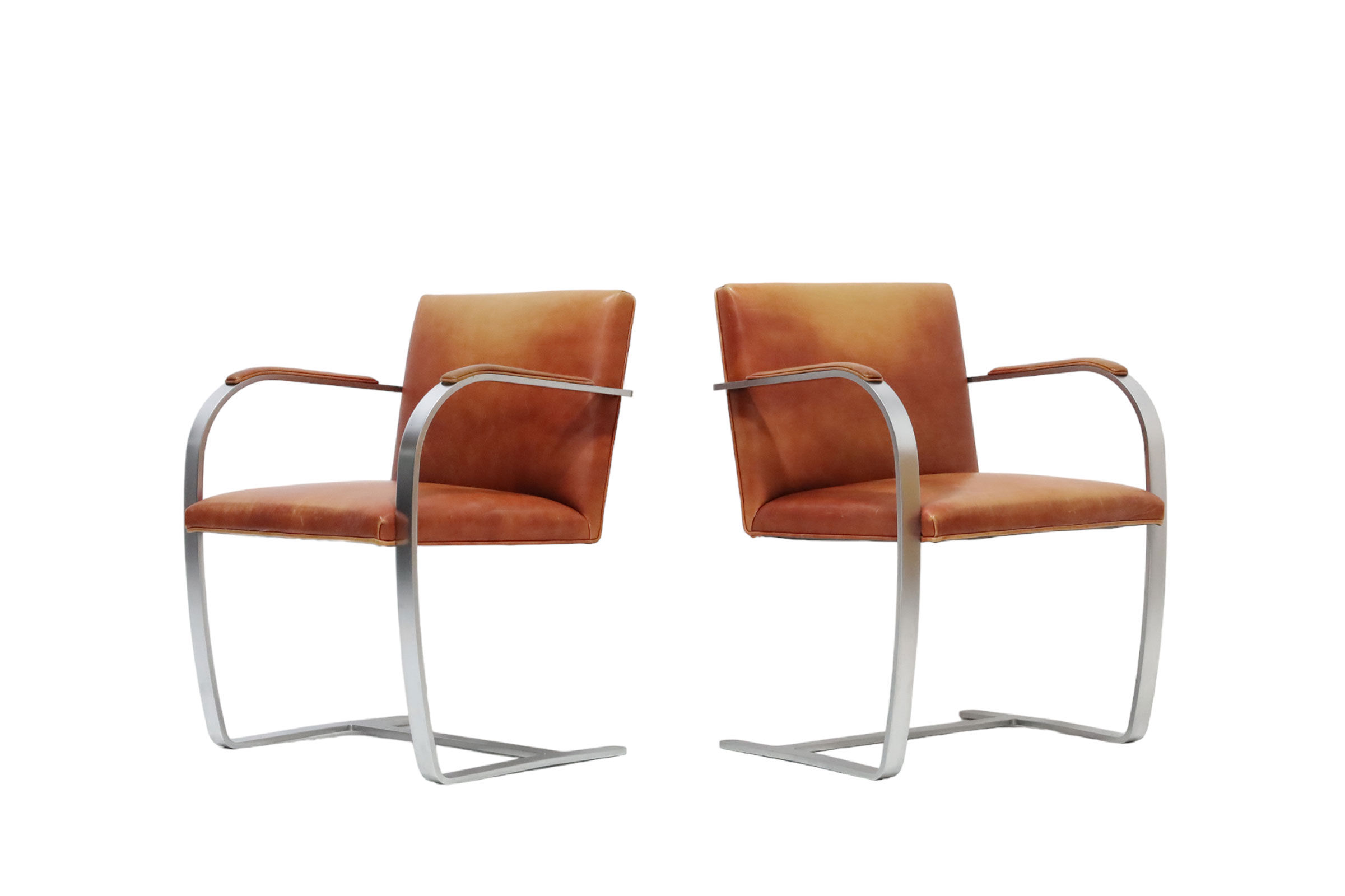 Mies van der Rohe for Knoll Flat Bar Brno Chair Circa20c dallas lead