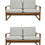 Thumbnail: Mid Century Modern Danish Teak Settees Circa20c  lead double