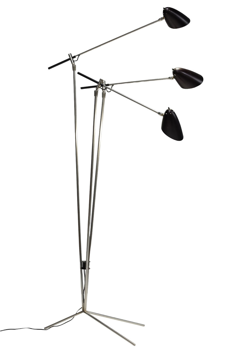 David Weeks Three Arm Floor Lamp, Tripod Model 303 circa20c mid century modern
