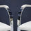 Thumbnail: Mies van der Rohe Stainless Steel Brno Chairs by Knoll in Off-White Leather