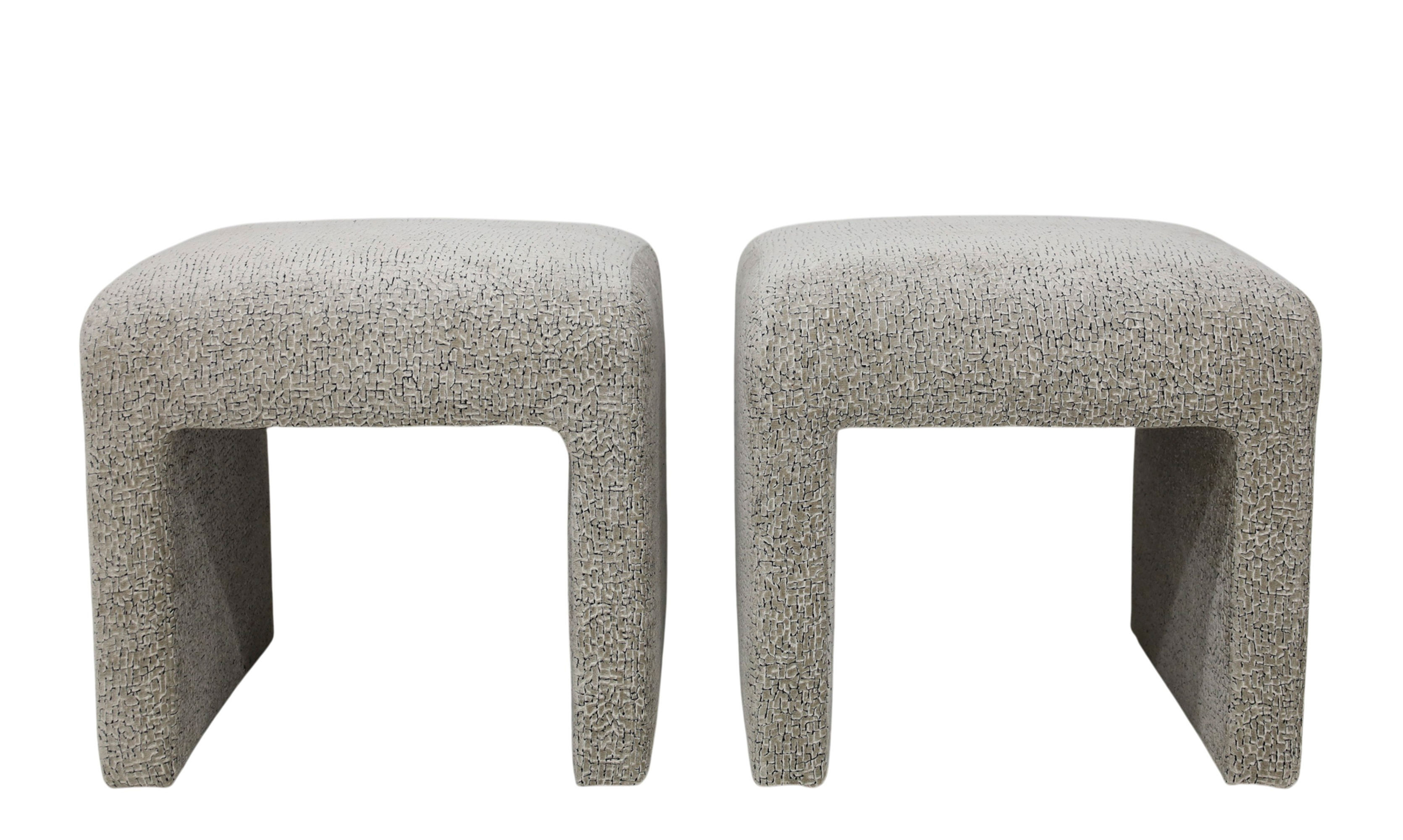 Directional ottomans circa20c midcentury modern
