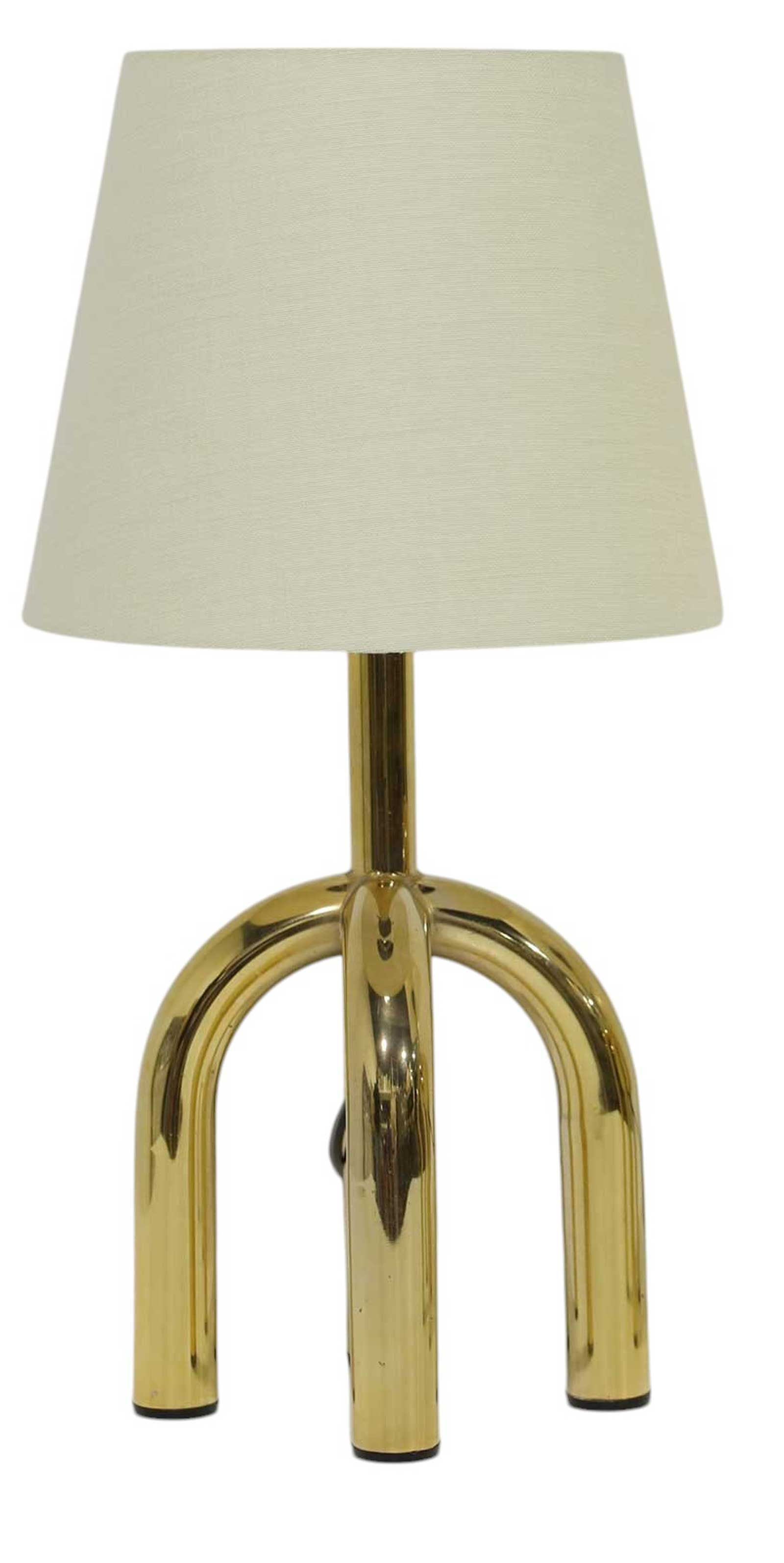 Danish Brass Finish Lamp, 1980s