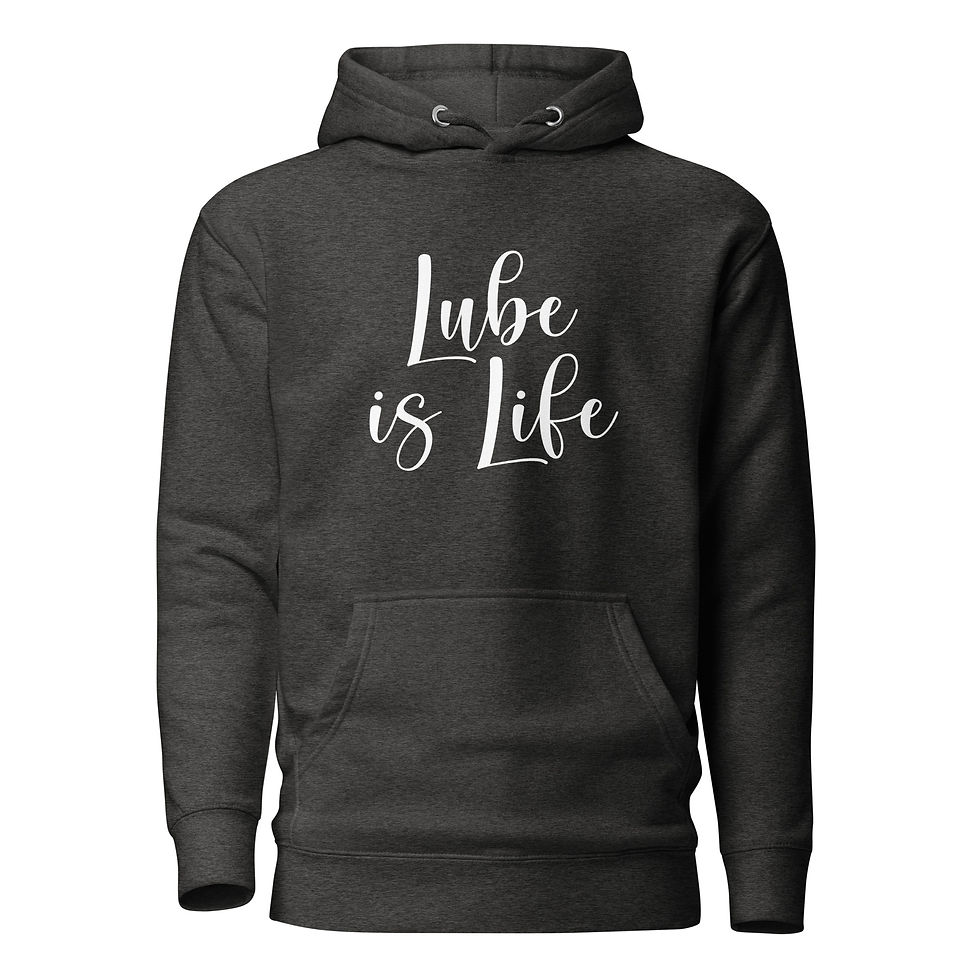Thumbnail: Lube is Life (white) Unisex Hoodie 