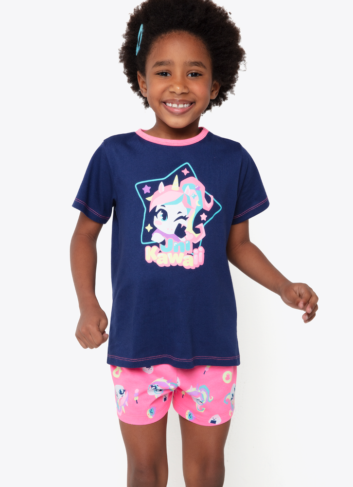 Thumbnail: Short Doll Eco Uni Kawaii - Navy Blue (Kids)