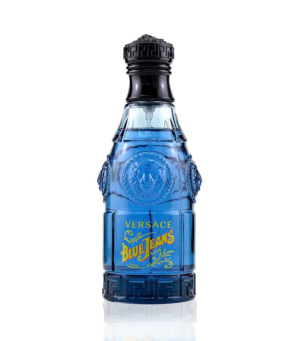 Frasco do perfume masculino Versace Blue Jeans Man Eau de Toilette 75ml vendido e entregue por dayclo