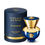 Miniatura: Perfume Versace Dylan Blue Pour Femme em formato de ânfora azul com detalhes em dourado, ao lado da embalagem 50ml