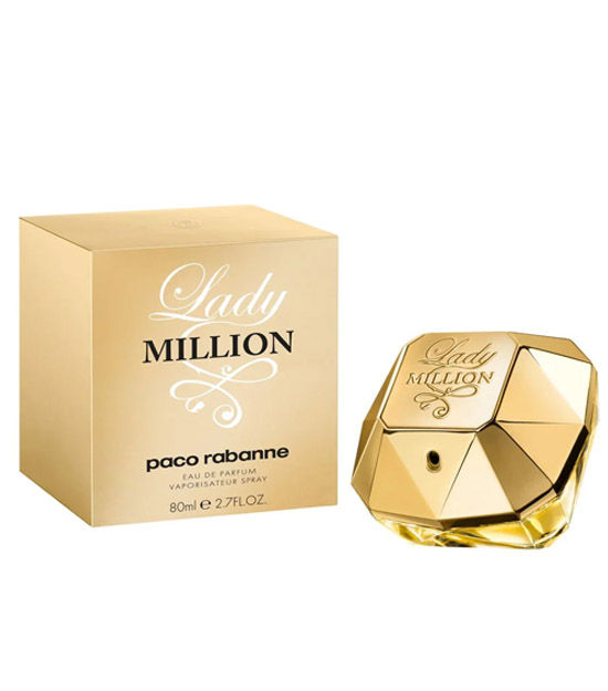 Miniatura: Embalagem Caixa e Frasco do Perfume Feminino Lady Million 80ml EDP Paco Rabanne