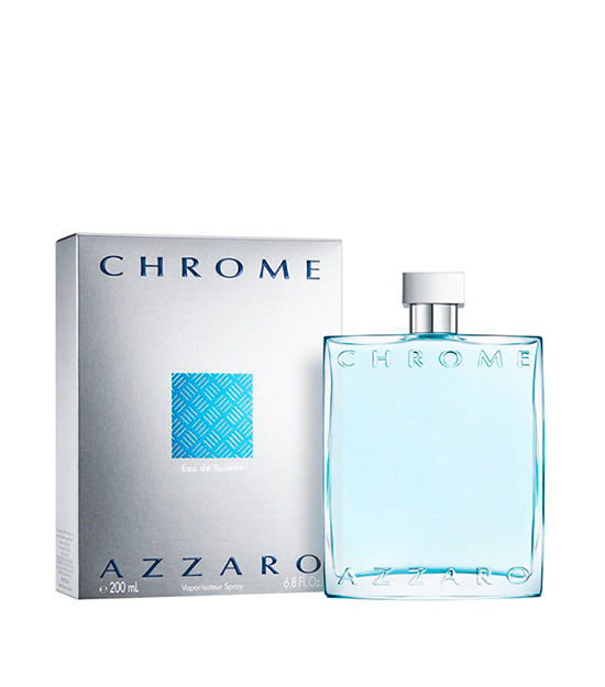 Miniatura: Frasco e caixa do Perfume Masculino importado Azzaro Chrome Eau de Toilette 200ml