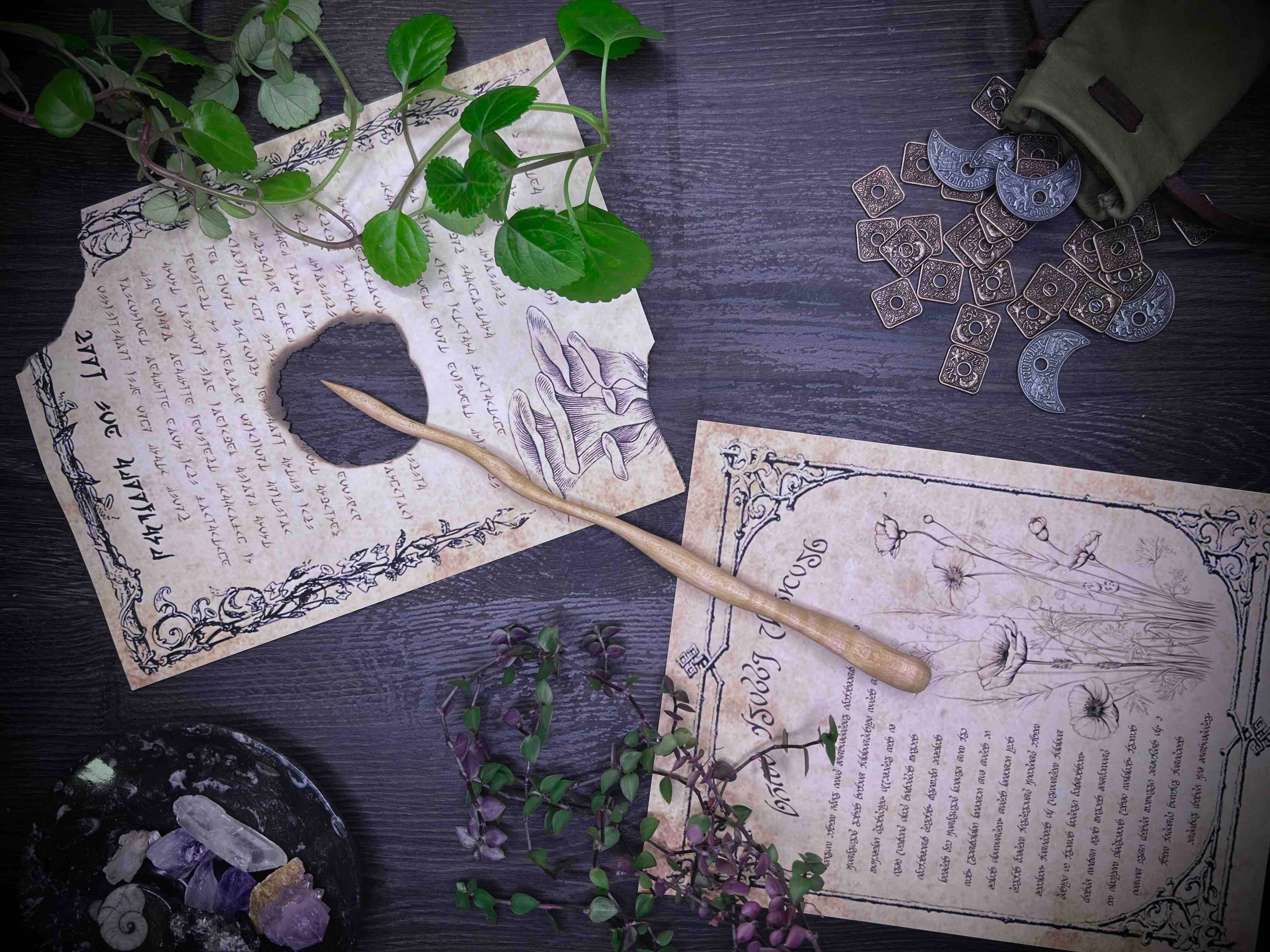 Uncommon Magic Wand - Curly Maple