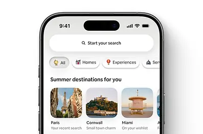 Airbnb app with new features