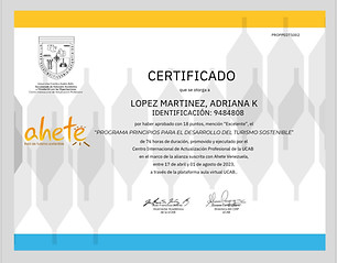 Certificación Turismo Sostenible UCAB y AHETE