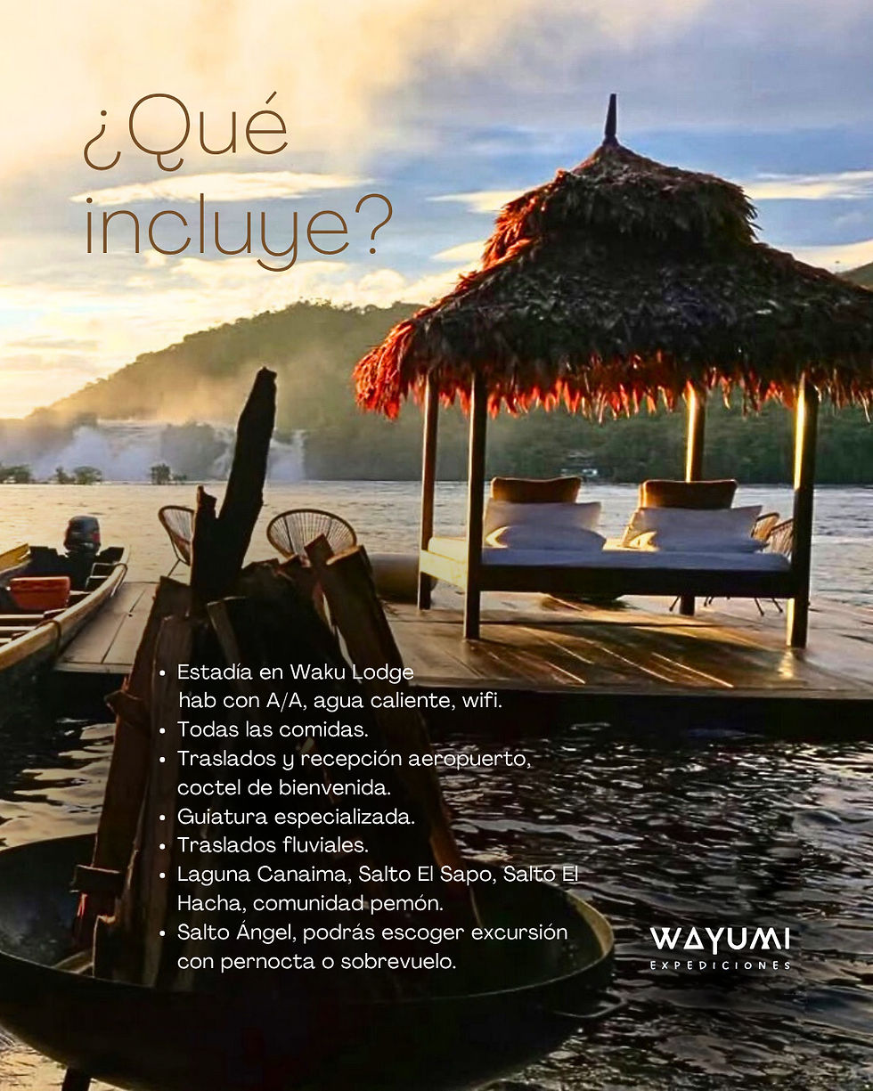 Miniatura: Para conocer Canaima te llevamos a vivir la experiencia Waku Lodge, un campamento diseñado en comunión con la naturaleza