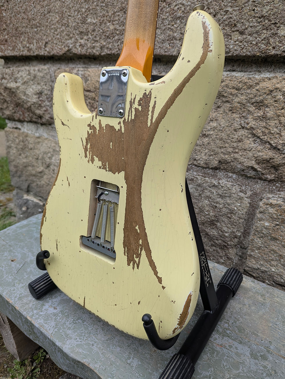 Miniature : Fender Custom Shop L-Series 1964 Stratocaster Super Heavy Relic — Vintage White