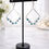 Thumbnail: Sterling Silver Dangle Earrings, Diamond shape, Apatite Natural Gemstones 