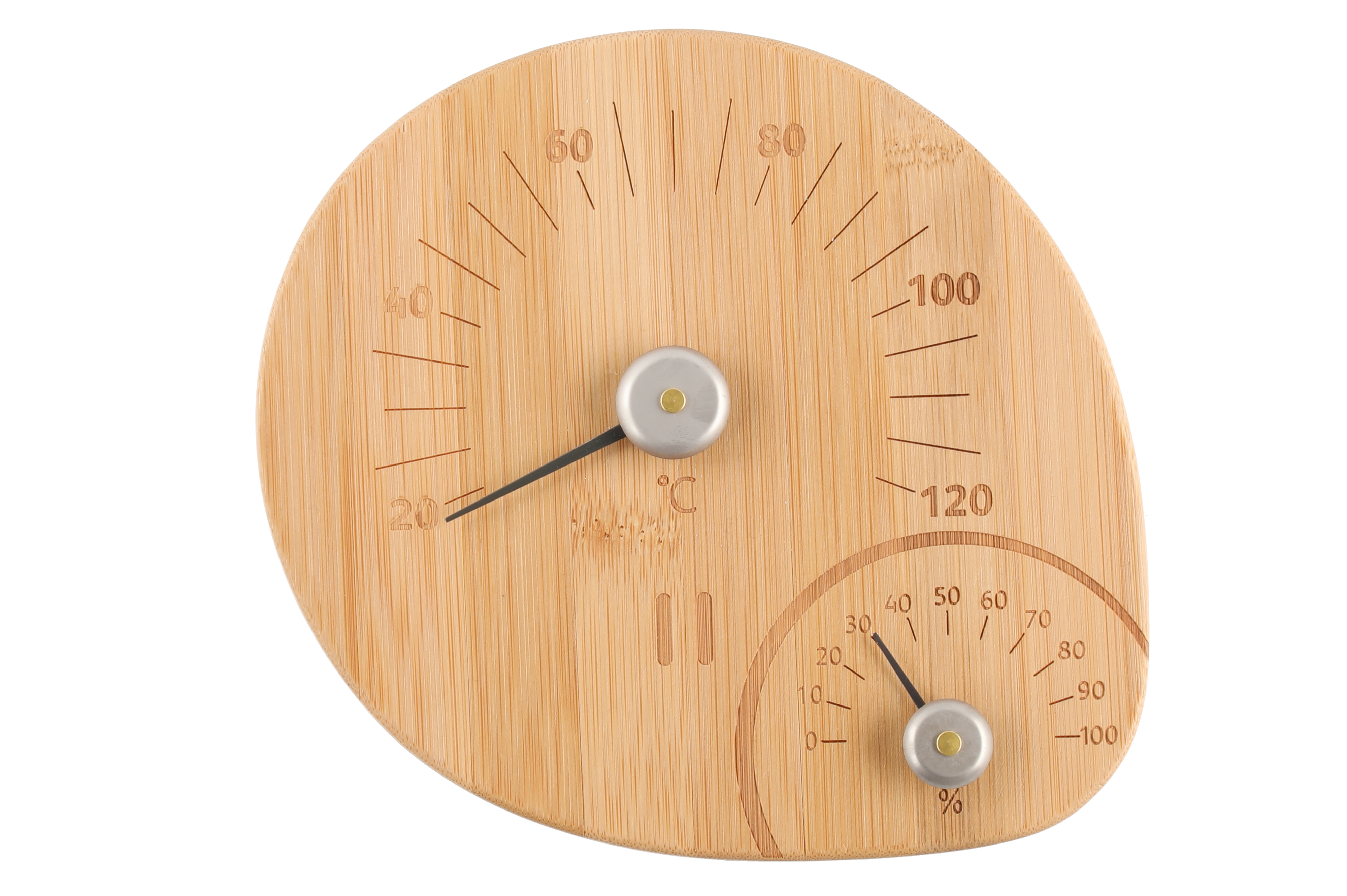 Rento Sauna Thermo- und Hygrometer Bambus