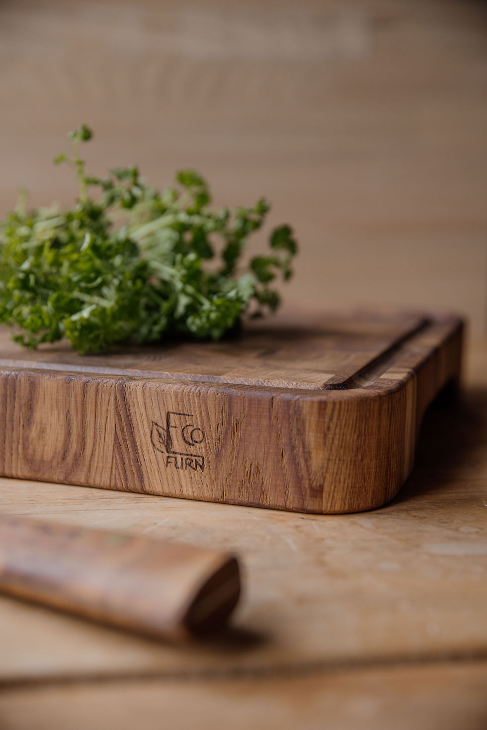 Miniaturbild: EcoFurn BBQ-Butcher Schneidebrett Eiche
