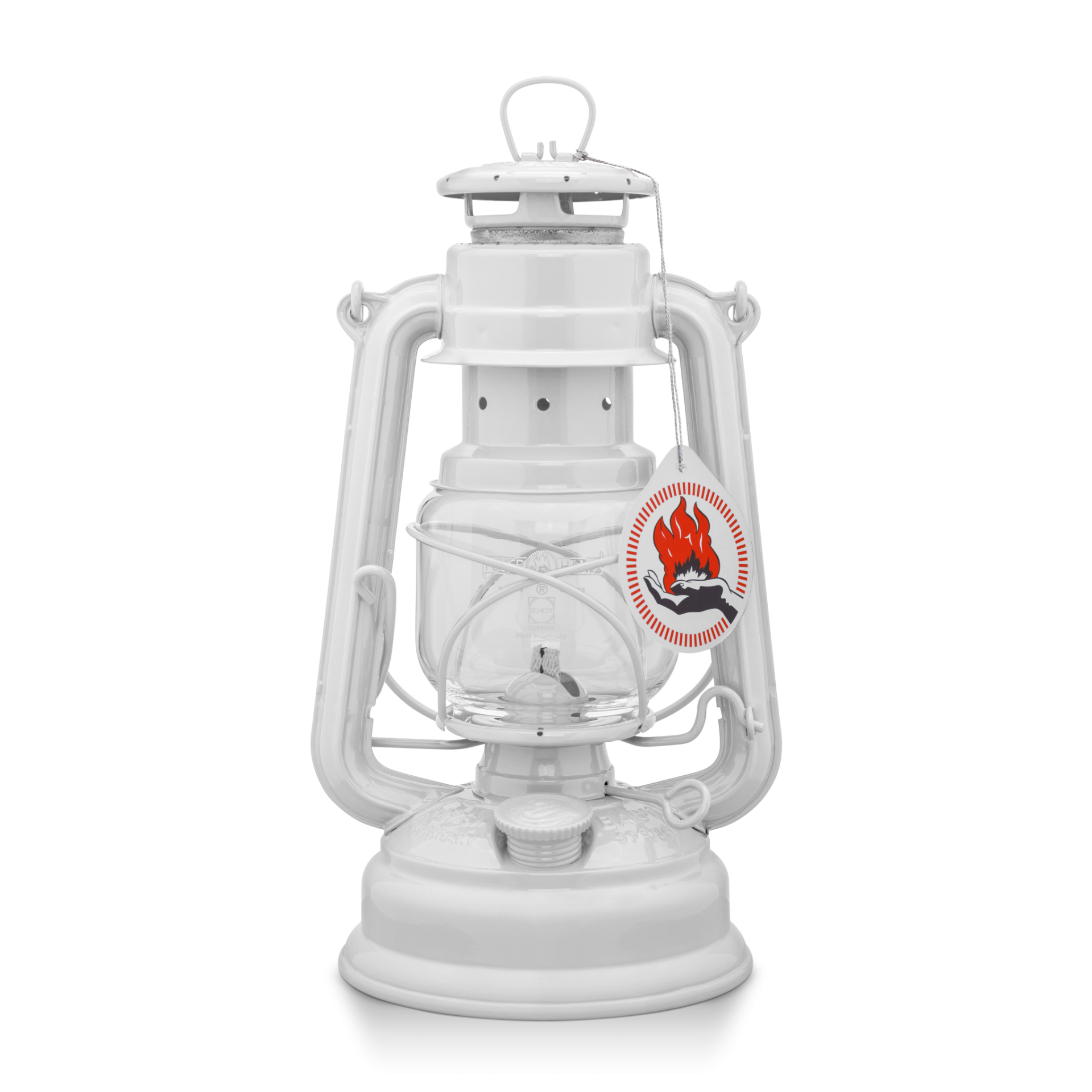 Sturmlaterne Feuerhand 276, reinweiss