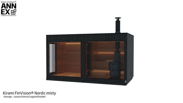 finndream FinVision Nordic misty Sauna Harvia Legend Lounge links