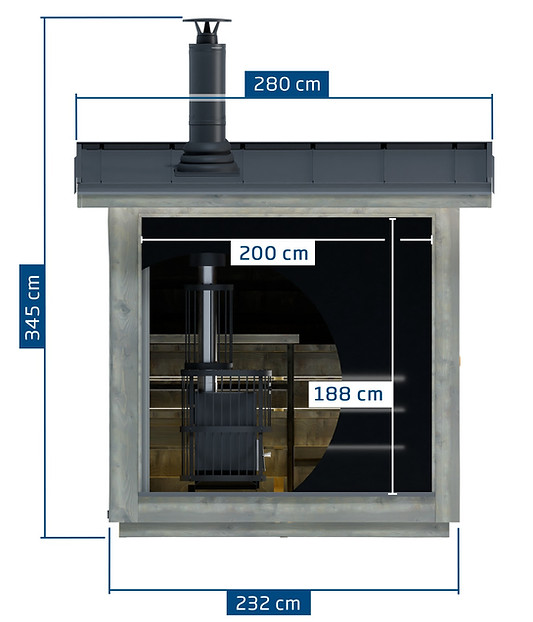 finndream FinVision Sauna Masse Front