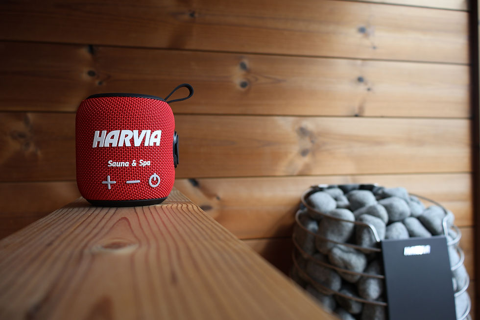 Miniaturbild: Harvia Wasserdichter Bluetooth Lautsprecher, rot