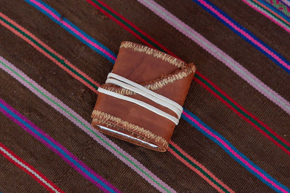 Thumbnail: Hand Painted Gold Border Mini Journal