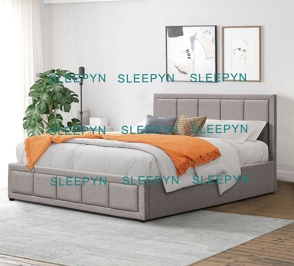 The Grayson Ottoman Bed Storage Fabric Sleepyn