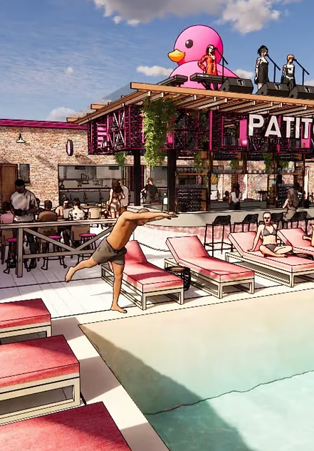 Patito Total Fun es un espacio disruptivo para celebrar sin límites. Un oasis entre madera y bambú donde convergen arquitectu