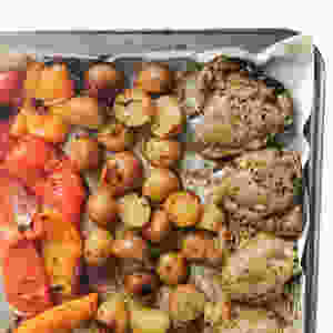 Sheet Pan Greek Chicken and Veggies