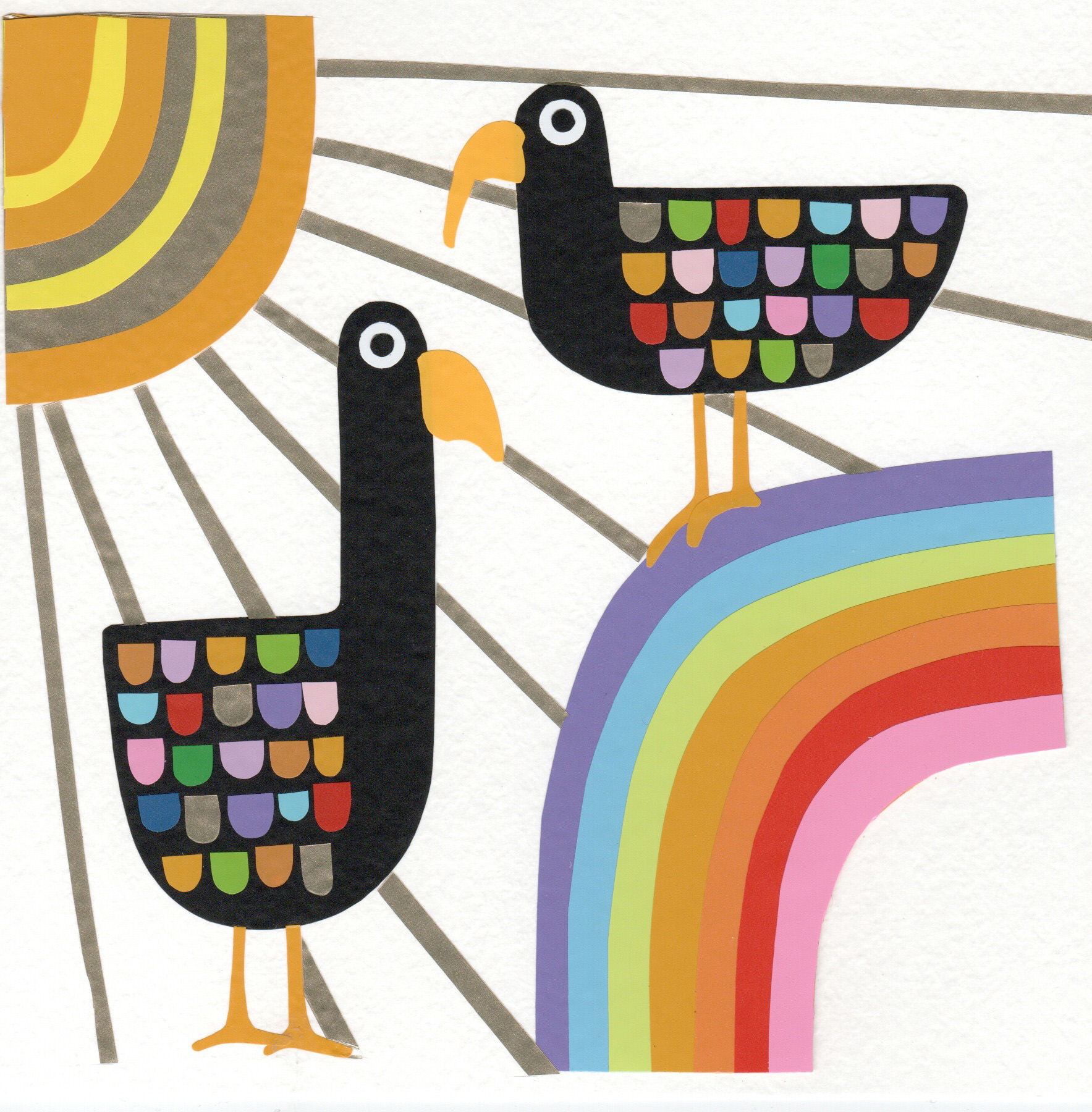 Rays for Days - original collage