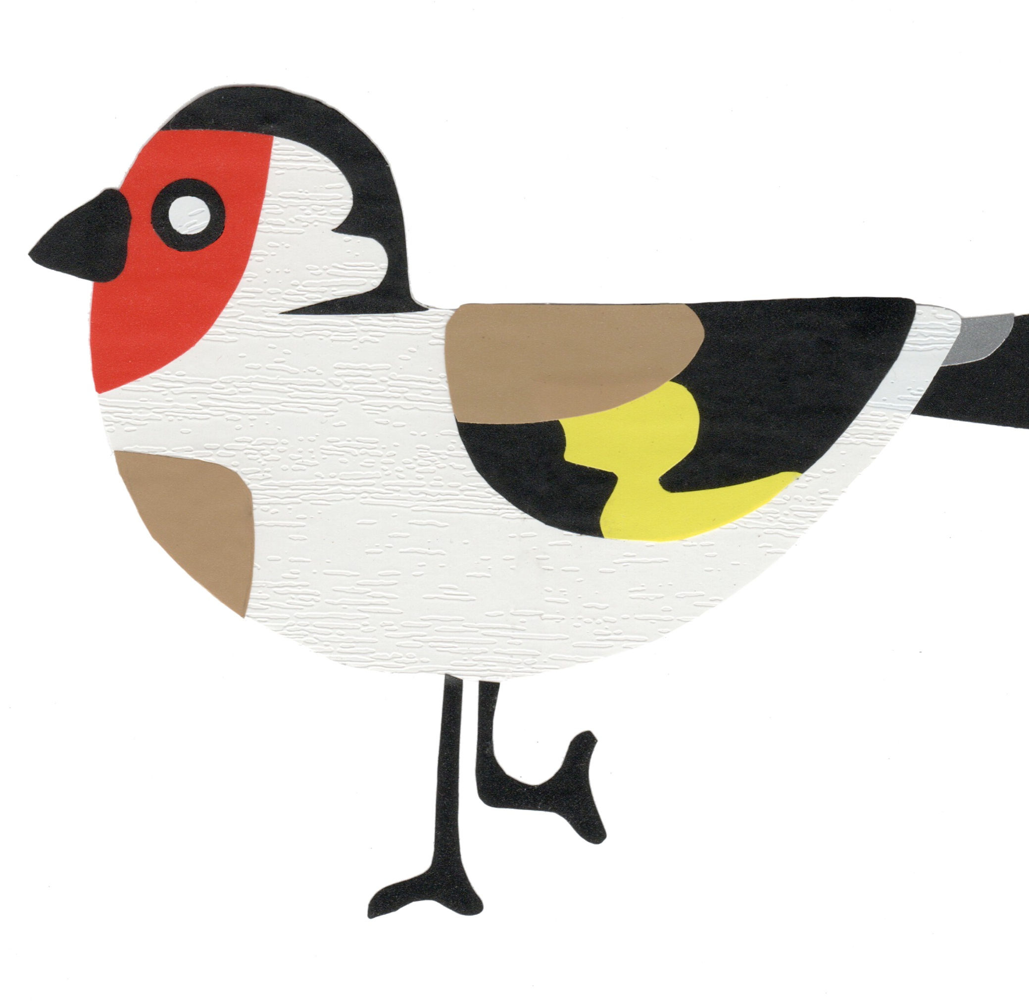 European Goldfinch - original collage