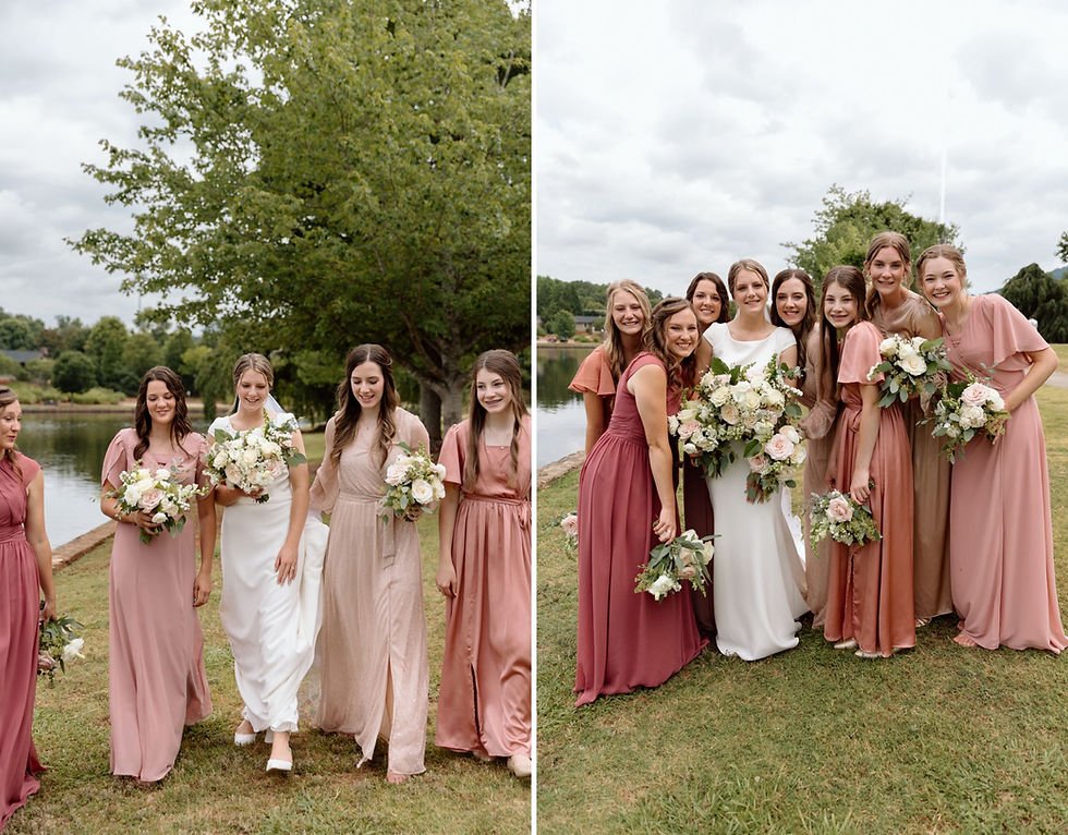 blush pink bridesmaids