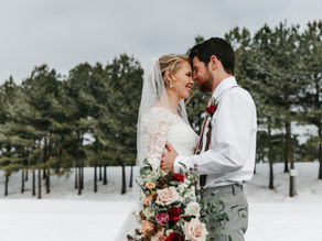 Snowy Winter Wedding // Josh + Heather