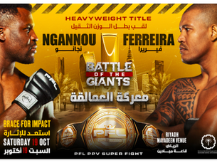 "Battle of the Giants: Brace for Impact" Takes Place at the Mayadeen in Riyadh, Saudi Arabia on Saturday, October 19