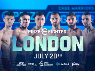 Bantamweight Prize Fighter Line-Up Confirmed, for Cage Warriors on July 20th