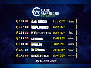 Get Ready to Roar: Cage Warriors Announce Initial Dates for 2024