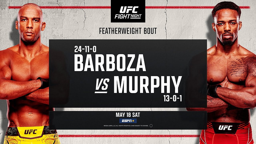 UFC Fight Night: Barboza vs Murphy poster