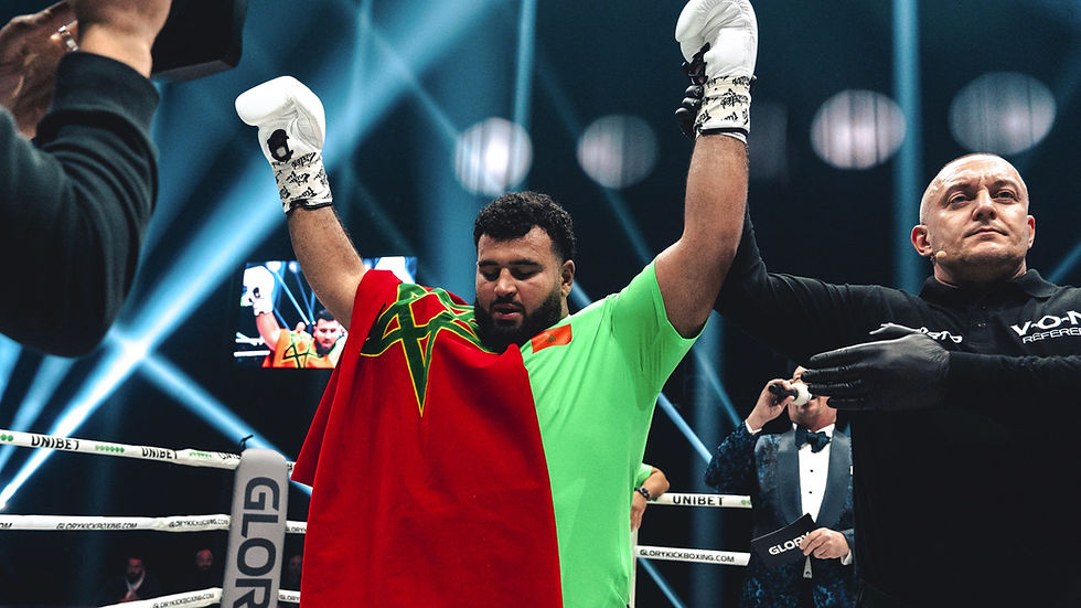 Nabil Khachab winning moment at GLORY 90
