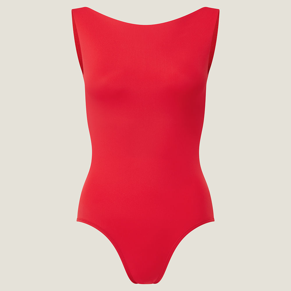 Red ballet leotard