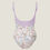 Thumbnail: Floral lilac ballet leotard