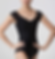 Cabochon Leotard: Black + Black Dot Mesh