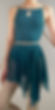 BOW – draped wrap skirt – petrol