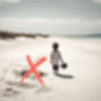 Don't leave holes on the beach. Make sure to fill them before you leave.