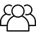 Three people symbol