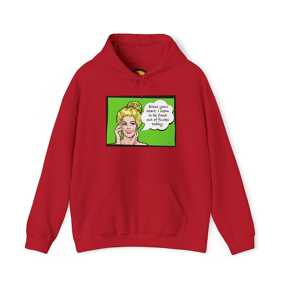 Thumbnail: Fresh - Funny Hoodie Fleece Pullover, Unique Cozy Gift for Her, 6 Rich Colors