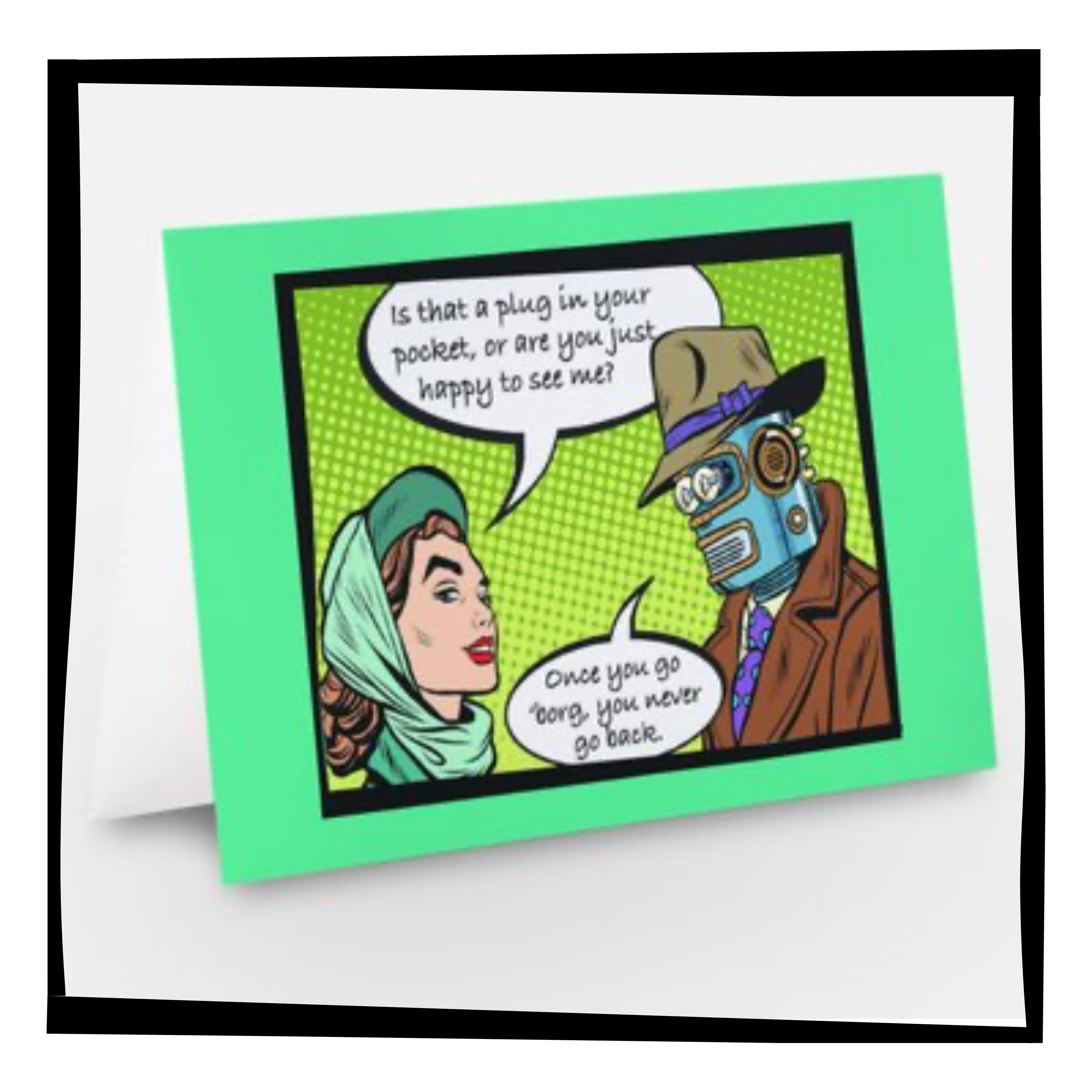Borg ~ Funny Greeting Card for Her | Snarky Card for Friends, Scarlett Cougar
